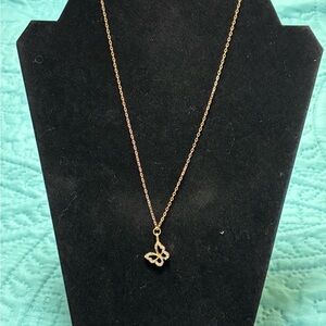 Gold Pendant Necklace with Delicate Chain
